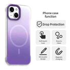 For iPhone 15 Plus Borderless Series Magnetic MagSafe Gradient Color Phone Case(Purple) - 2
