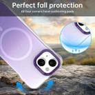 For iPhone 15 Plus Borderless Series Magnetic MagSafe Gradient Color Phone Case(Purple) - 3