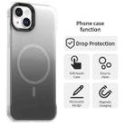 For iPhone 14 Borderless Series Magnetic MagSafe Gradient Color Phone Case(Black) - 2