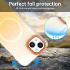 For iPhone 14 Borderless Series Magnetic MagSafe Gradient Color Phone Case(Yellow) - 3