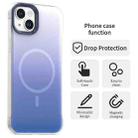For iPhone 14 Borderless Series Magnetic MagSafe Gradient Color Phone Case(Blue) - 2