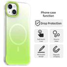 For iPhone 14 Borderless Series Magnetic MagSafe Gradient Color Phone Case(Green) - 2
