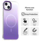 For iPhone 14 Borderless Series Magnetic MagSafe Gradient Color Phone Case(Purple) - 2