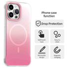 For iPhone 14 Pro Max Borderless Series Magnetic MagSafe Gradient Color Phone Case(Pink) - 2