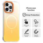 For iPhone 14 Pro Max Borderless Series Magnetic MagSafe Gradient Color Phone Case(Yellow) - 2