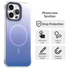 For iPhone 14 Pro Max Borderless Series Magnetic MagSafe Gradient Color Phone Case(Blue) - 2