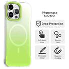 For iPhone 14 Pro Max Borderless Series Magnetic MagSafe Gradient Color Phone Case(Green) - 2
