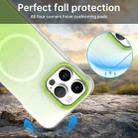 For iPhone 14 Pro Max Borderless Series Magnetic MagSafe Gradient Color Phone Case(Green) - 3