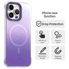 For iPhone 14 Pro Max Borderless Series Magnetic MagSafe Gradient Color Phone Case(Purple) - 2