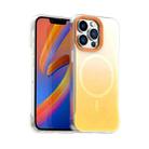 For iPhone 13 Pro Borderless Series Magnetic MagSafe Gradient Color Phone Case(Yellow) - 1
