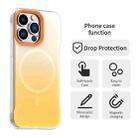 For iPhone 13 Pro Borderless Series Magnetic MagSafe Gradient Color Phone Case(Yellow) - 2