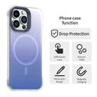For iPhone 13 Pro Borderless Series Magnetic MagSafe Gradient Color Phone Case(Blue) - 2