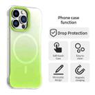 For iPhone 13 Pro Borderless Series Magnetic MagSafe Gradient Color Phone Case(Green) - 2