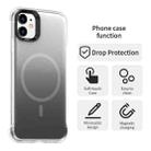 For iPhone 11 Borderless Series Magnetic MagSafe Gradient Color Phone Case(Black) - 2