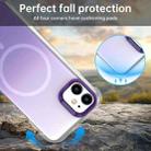 For iPhone 11 Borderless Series Magnetic MagSafe Gradient Color Phone Case(Purple) - 3