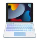For iPad 10.2 2021 / 2019 / Air 2019 A102B-AS Backlight Bluetooth Touch Keyboard Leather Tablet Case with Pen Slot(Blue) - 3
