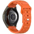 18mm I-Shaped Solid Color Silicone Watch Band(Orange) - 2
