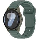 18mm I-Shaped Solid Color Silicone Watch Band(Green) - 1