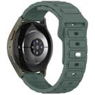 18mm I-Shaped Solid Color Silicone Watch Band(Green) - 2