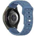 18mm I-Shaped Solid Color Silicone Watch Band(Blue) - 2
