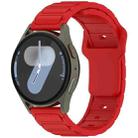18mm I-Shaped Solid Color Silicone Watch Band(Red) - 1