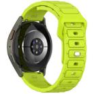 18mm I-Shaped Solid Color Silicone Watch Band(Lime) - 2