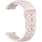 18mm I-Shaped Solid Color Silicone Watch Band(Starlight) - 3