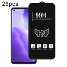 For OPPO Find X3 Lite 25pcs High Aluminum Large Arc Full Screen Tempered Glass Film - 1