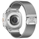 For Samsung Galaxy Watch Ultra 47mm Umbrella Buckle Milanese Titanium Steel Watch Band(Silver) - 1