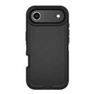 For iPhone 17 Air Kalebol Shockproof PC Hybrid TPU Phone Case with Back Clip(Black) - 1
