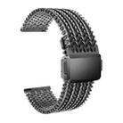 22mm Mesh Magnetic Stainless Steel Watch Band(Grey) - 1
