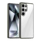 For Samsung Galaxy S25 Ultra 5G iPAKY Aurora Series Shockproof PC + TPU Protective Phone Case(Transparent Black) - 1