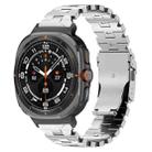 For Samsung Galaxy Watch Ultra 47mm Butterfly Safety Buckle Titanium Alloy Watch Band(Titanium Color) - 1