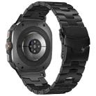 For Samsung Galaxy Watch Ultra 47mm Safety Buckle Titanium Alloy Watch Band(Black) - 1
