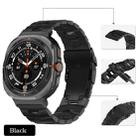 For Samsung Galaxy Watch Ultra 47mm Safety Buckle Titanium Alloy Watch Band(Black) - 2