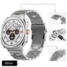 For Samsung Galaxy Watch Ultra 47mm Safety Buckle Titanium Alloy Watch Band(Silver) - 2
