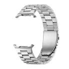 For Samsung Galaxy Watch Ultra 47mm Three Beads Flat Buckle Titanium Alloy Watch Band(Silver) - 2