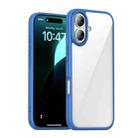 For iPhone 16 iPAKY Bright Color Series Shockproof PC+TPU Phone Case(Blue) - 1