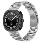 For Samsung Galaxy Watch Ultra 47mm Five Beads Stainless Steel Metal Watch Band(Silver) - 1