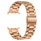 For Samsung Galaxy Watch Ultra 47mm Five Beads Stainless Steel Metal Watch Band(Rose Gold) - 2