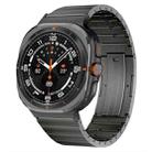 For Samsung Galaxy Watch Ultra 47mm One Bead Side Slide Quick Release Buckle Titanium Alloy Watch Band(Grey) - 1