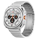 For Samsung Galaxy Watch Ultra 47mm One Bead Side Slide Quick Release Buckle Titanium Alloy Watch Band(Silver) - 1