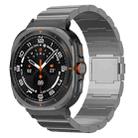 For Samsung Galaxy Watch Ultra 47mm One Beads Magnetic Buckle Titanium Alloy Watch Band(Grey) - 1