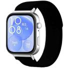 For Huawei Watch Fit3 / Fit4 / Fit4 Pro xDfind Nylon Loop Sport Watch Band(Deep Black) - 1