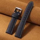 14mm xDfind Retro Crazy Horse Texture Leather Watch Band(Black) - 2