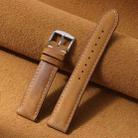 18mm xDfind Retro Crazy Horse Texture Leather Watch Band(Yellow Brown) - 2