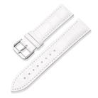 20mm xDfind Bamboo Texture Pin Buckle Leather Watch Band(White) - 1