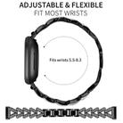 20mm xDfind Small Twist Diamond Metal Watch Band(Black) - 2