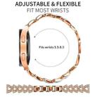 20mm For Garmin Vivomove Sport / Vivoactive5 / 3 xDfind Small Twist Diamond Metal Watch Band(Rose Gold) - 2