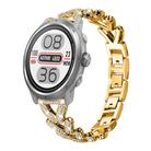 20mm For COROS APEX 2 42mm / PACE 2 xDfind Small Twist Diamond Metal Watch Band(Gold) - 1